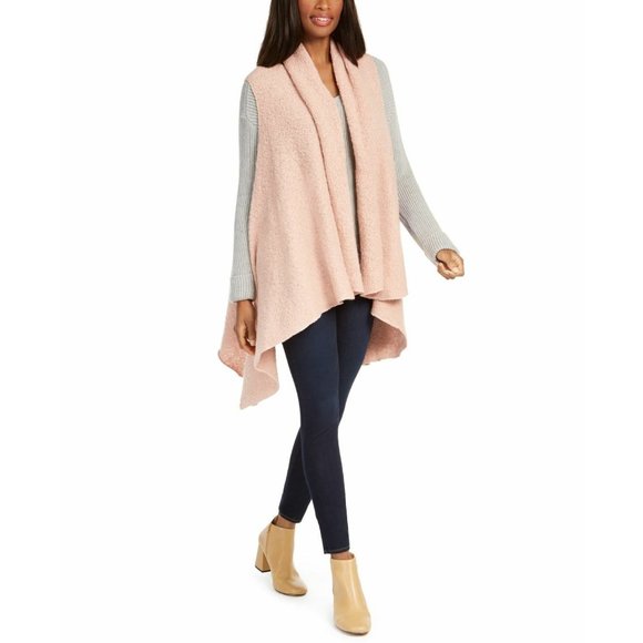 MARCUS ADLER Women's Cozy Plush Circle Vest - NWT - Blush ONE SIZE - Picture 1 of 1